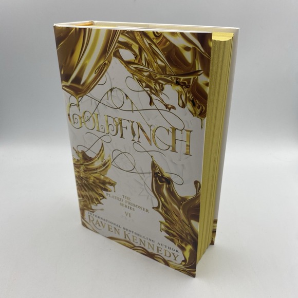NEW Goldfinch by Raven Kennedy US 1st Print Yellow Gold Sprayed Edges Signed‎